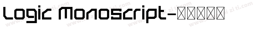Logic Monoscript字体转换